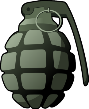 Graphic of army grenade