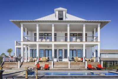 Big home, with many windows and porch